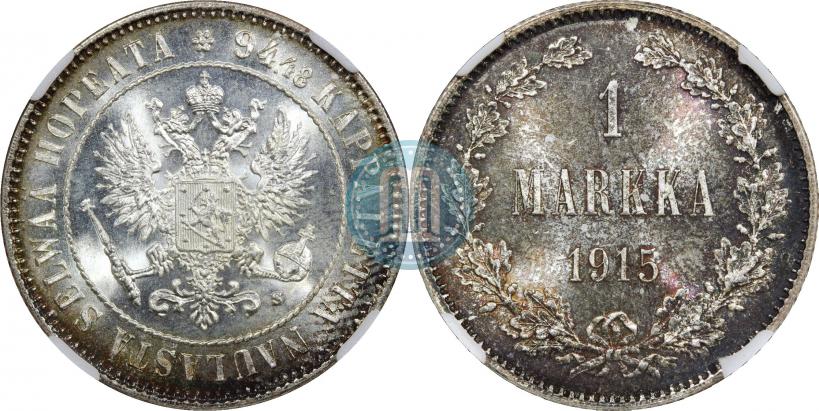 Picture 1 markka 1915 year S 