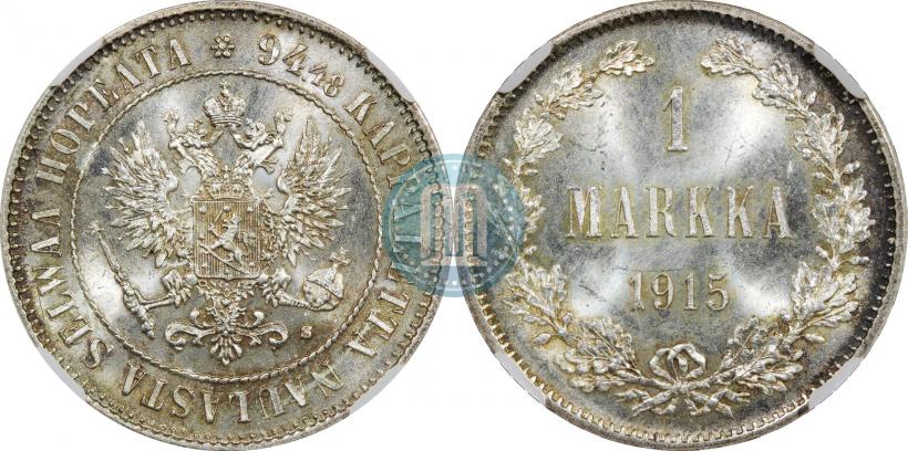 Picture 1 markka 1915 year S 