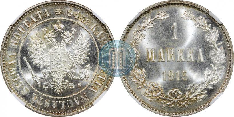 Picture 1 markka 1915 year S 