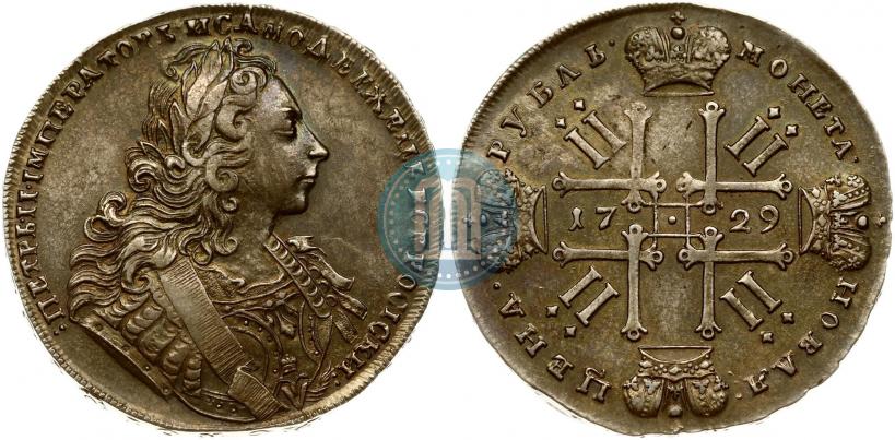 Фото 1 рубль 1729 года  "Тип 1729"