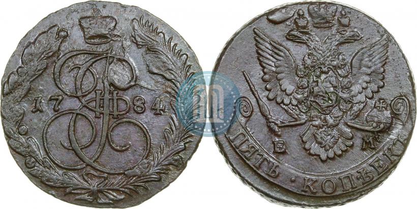 Фото 5 копеек 1794 года ЕМ 