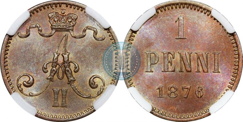 Фото 1 пенни 1876 года  