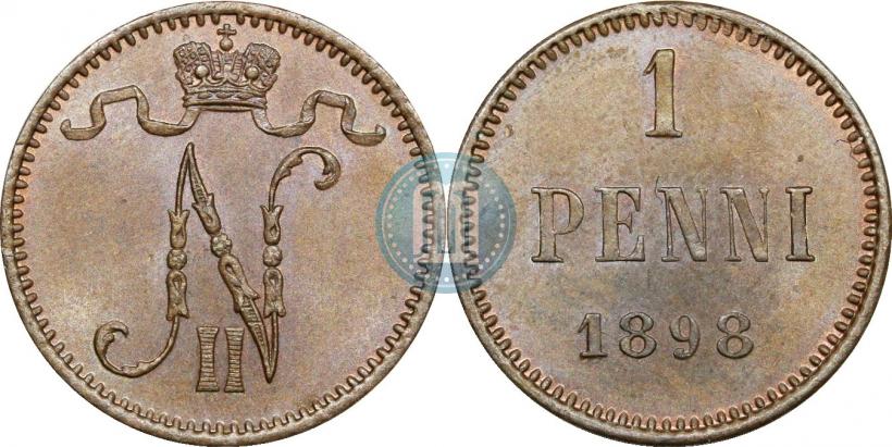 Picture 1 penni 1898 year  