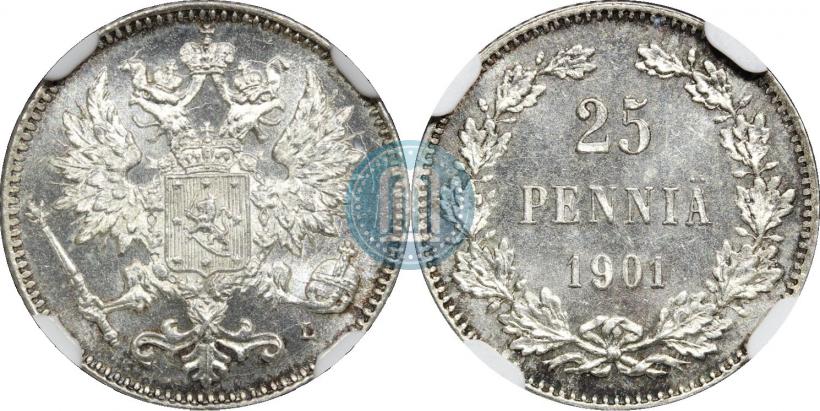 Picture 25 pennia 1901 year L 
