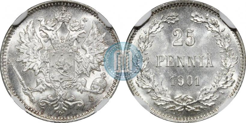 Picture 25 pennia 1901 year L 