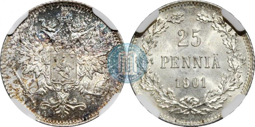 Picture 25 pennia 1901 year L 