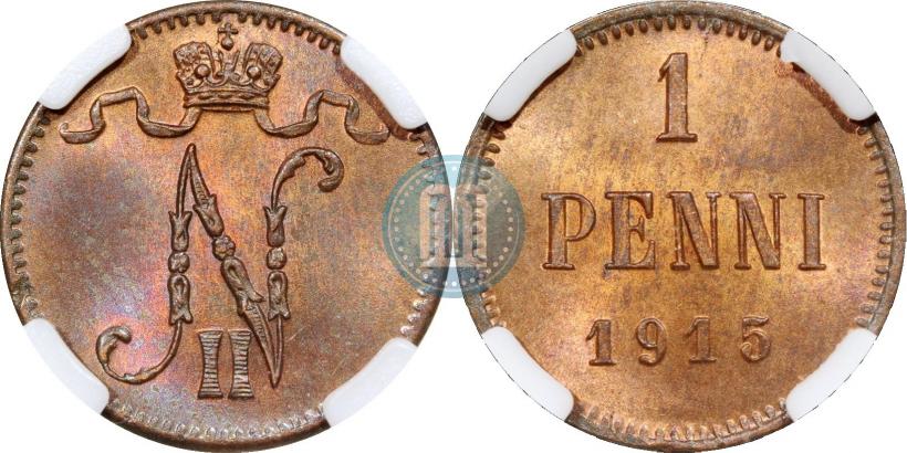Фото 1 пенни 1915 года  
