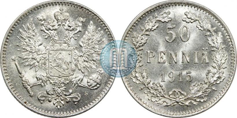 Фото 50 пенни 1915 года S 