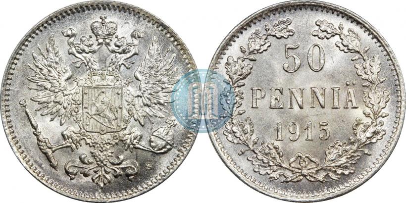 Фото 50 пенни 1915 года S 