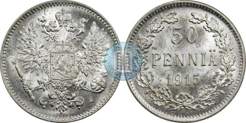 Фото 50 пенни 1915 года S 
