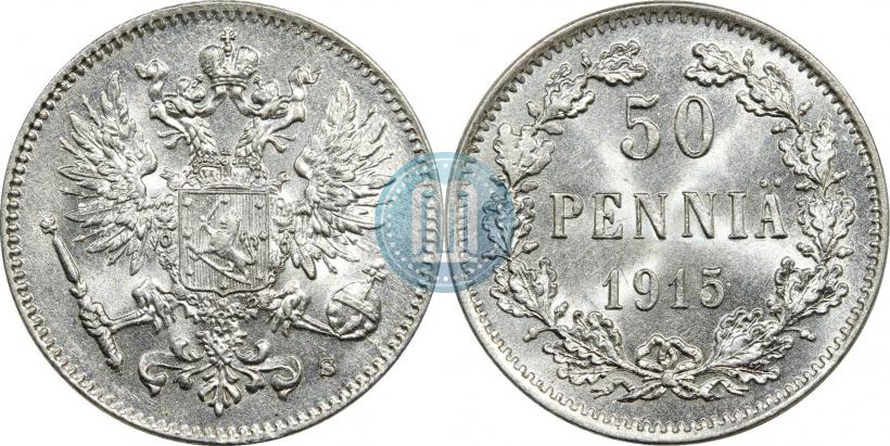 Фото 50 пенни 1915 года S 