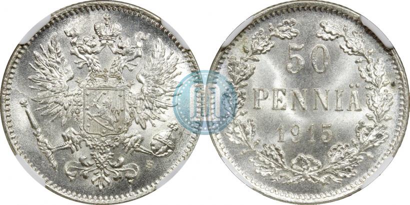 Фото 50 пенни 1915 года S 