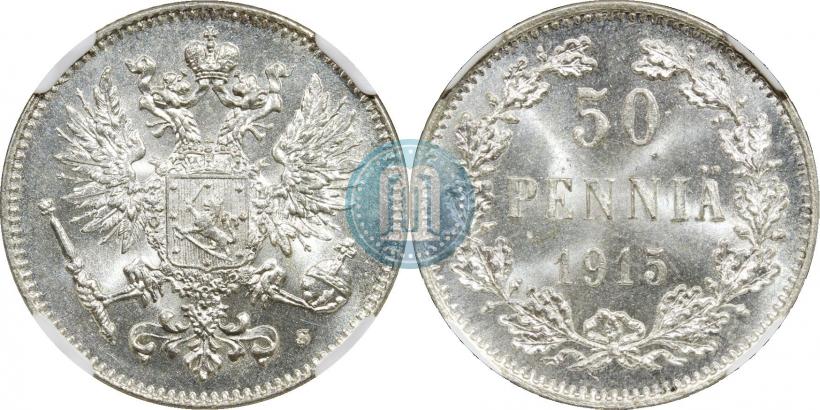 Фото 50 пенни 1915 года S 