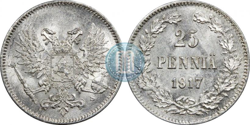 Фото 25 пенни 1917 года S 