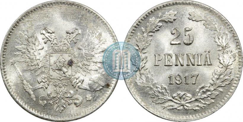 Фото 25 пенни 1917 года S 