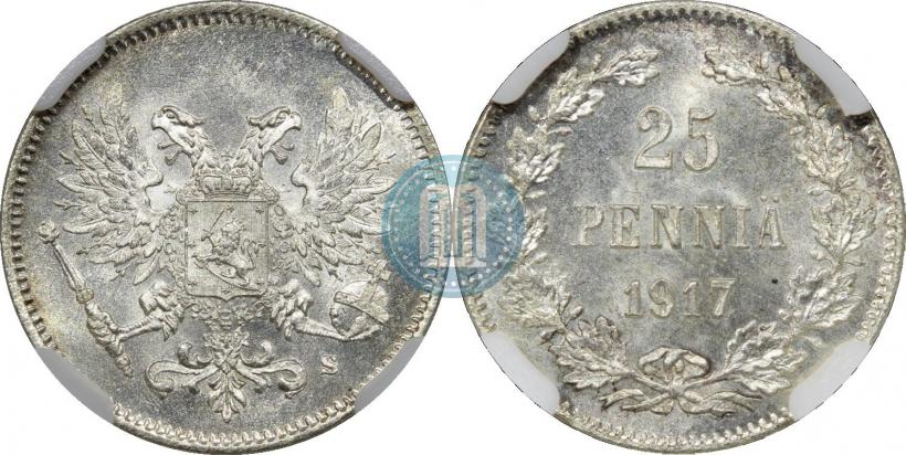 Фото 25 пенни 1917 года S 