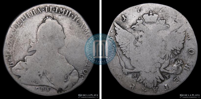 Фото 1 рубль 1776 года СПБ-ЯЧ 