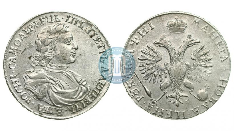 Фото 1 рубль 1718 года OK 