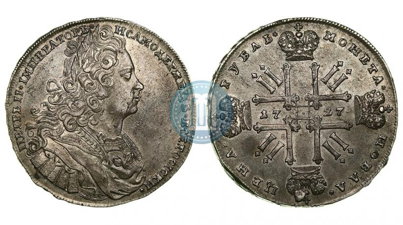 Picture 1 rouble 1727 year  "Moscow type"