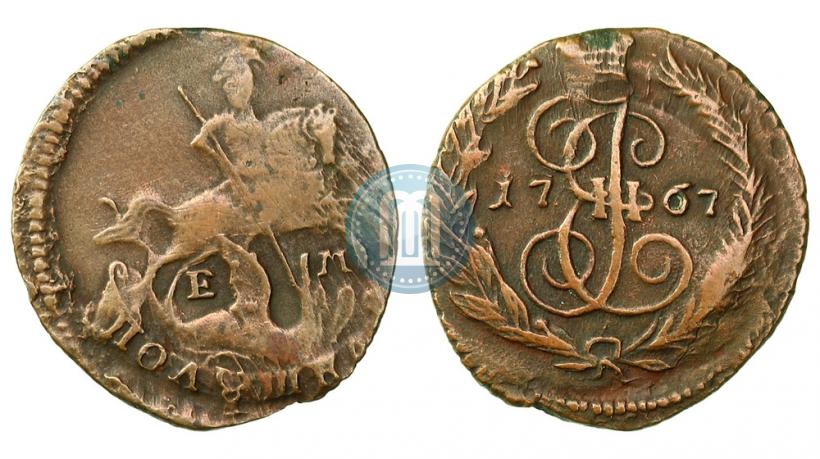 Фото Полушка 1767 года ЕМ 