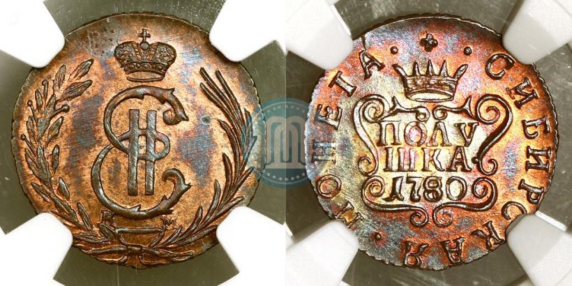 Фото Полушка 1780 года КМ 