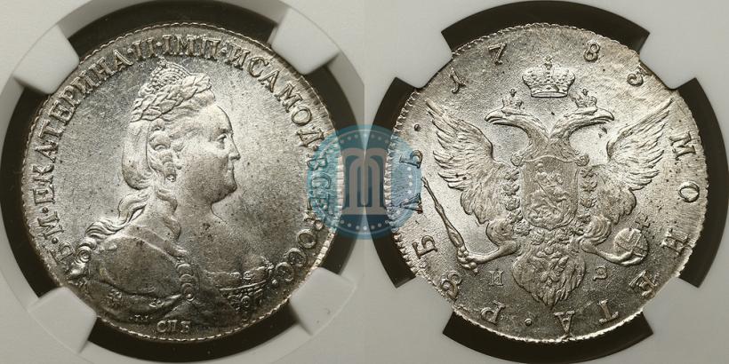 Фото 1 рубль 1783 года СПБ-ИЗ 