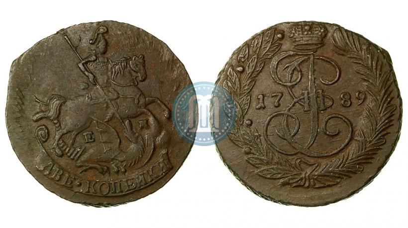 Фото 2 копейки 1789 года ЕМ 