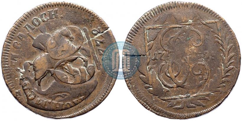 Picture 1 kopeck 1795 year ММ 