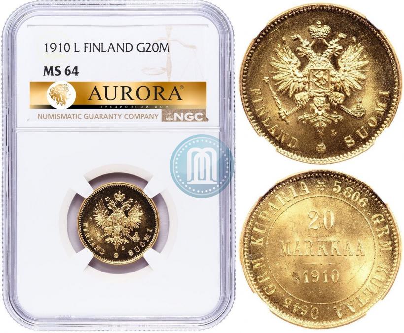 Picture 20 markkaa 1910 year L 