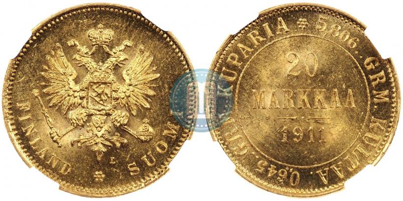 Picture 20 markkaa 1911 year L 