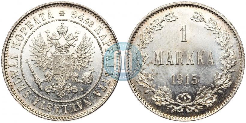 Picture 1 markka 1915 year S 