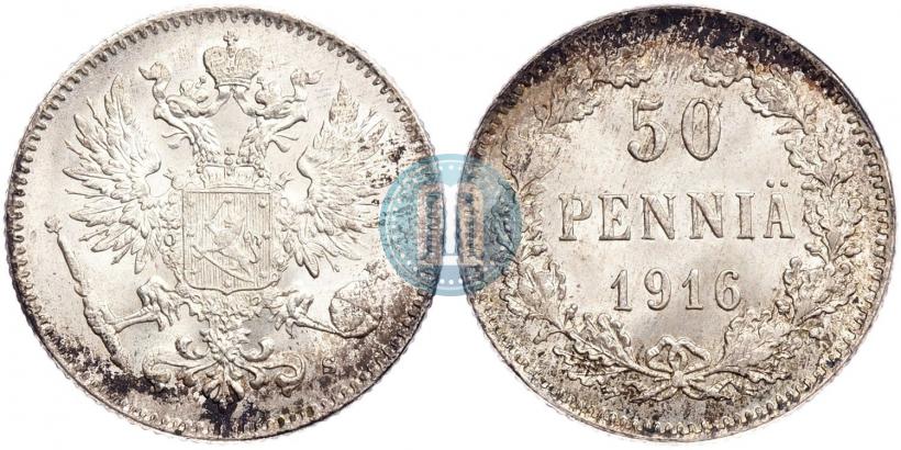 Picture 50 pennia 1916 year S 
