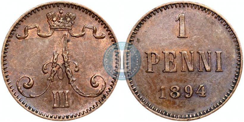 Фото 1 пенни 1894 года  