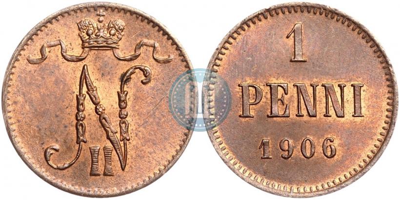 Фото 1 пенни 1906 года  