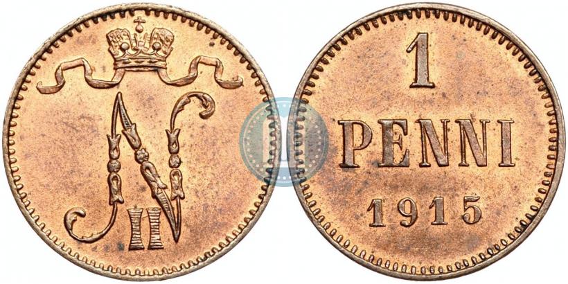 Фото 1 пенни 1915 года  
