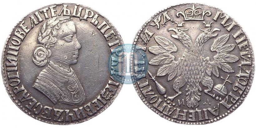 Фото Полтина 1704 года МД "Портрет работы Ф. Алексеева"