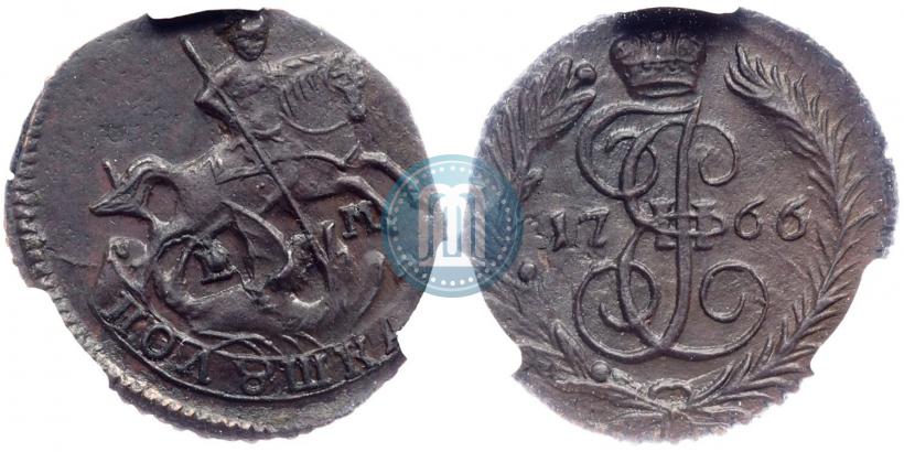 Фото Полушка 1766 года ЕМ 