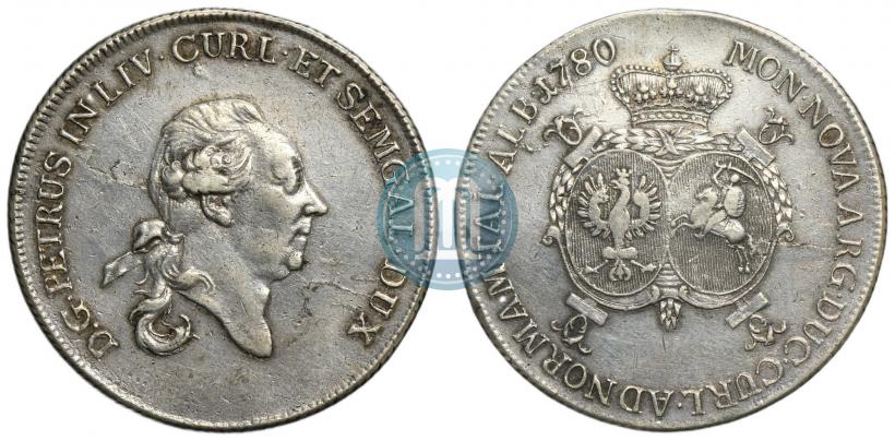 Фото Талер 1780 года  "Петр Бирон. Курляндия"