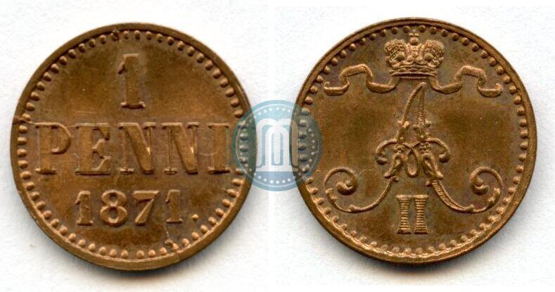 Picture 1 penni 1871 year  