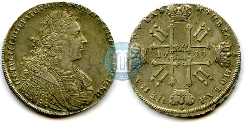 Picture 1 rouble 1728 year  "Type of 1728"