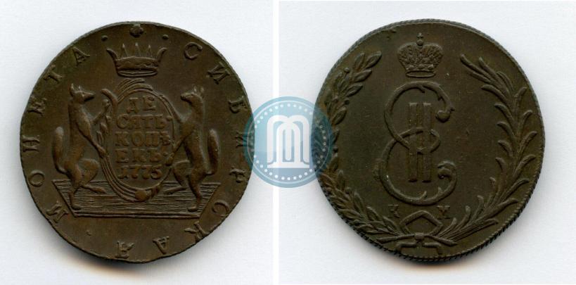 Picture 10 kopecks 1775 year КМ 