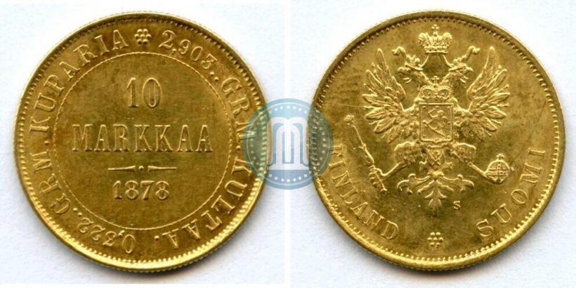 Picture 10 markkaa 1878 year S 