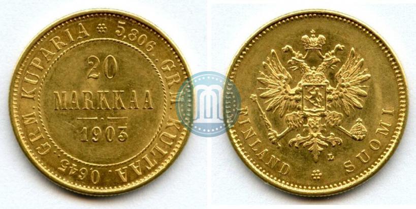 Picture 20 markkaa 1903 year L 