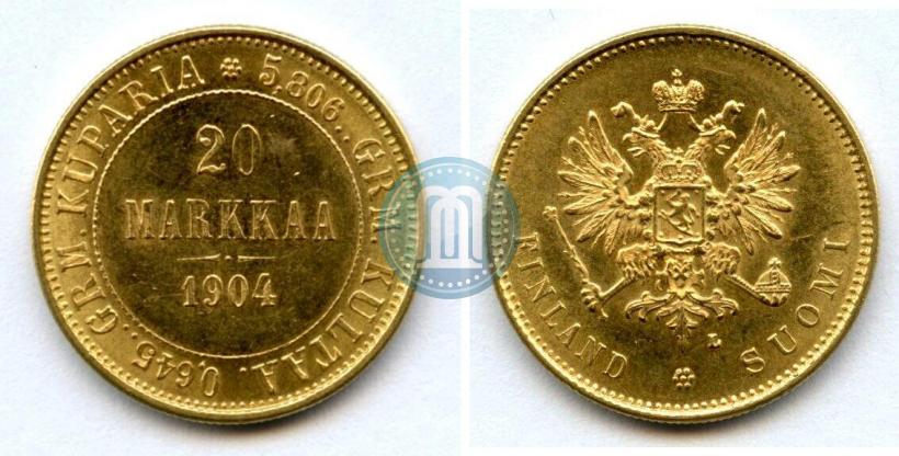 Picture 20 markkaa 1904 year L 