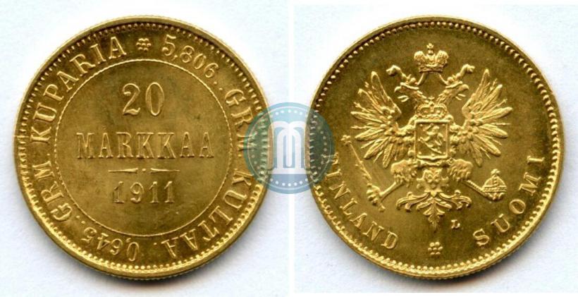 Picture 20 markkaa 1911 year L 