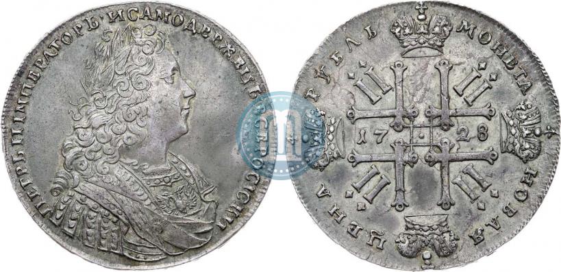 Picture 1 rouble 1728 year  "Type of 1728"
