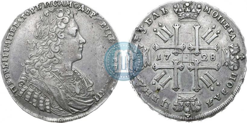 Picture 1 rouble 1728 year  "Type of 1728"