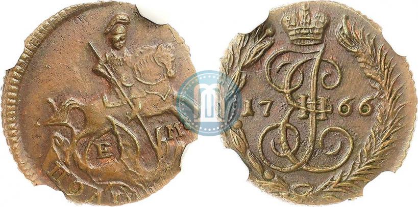 Фото Полушка 1766 года ЕМ 