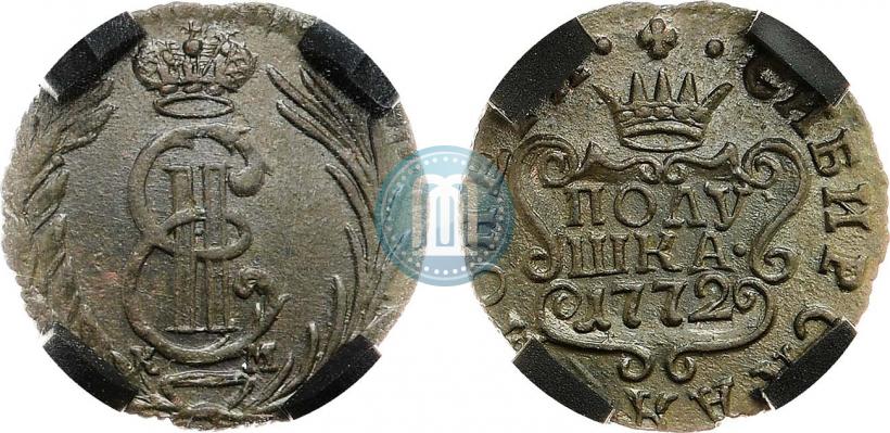 Фото Полушка 1772 года КМ 