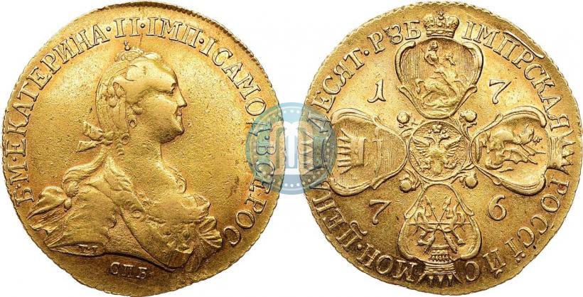 Picture 10 roubles 1776 year СПБ 